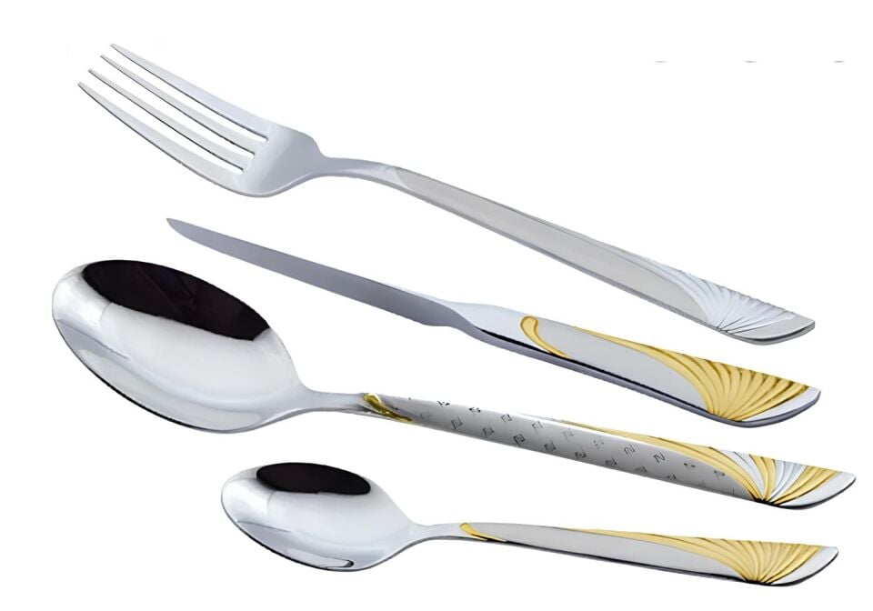 304 Paslanmaz Çelik Royal Seri 114 Parça Çatal Kaşık Bıçak Takımı