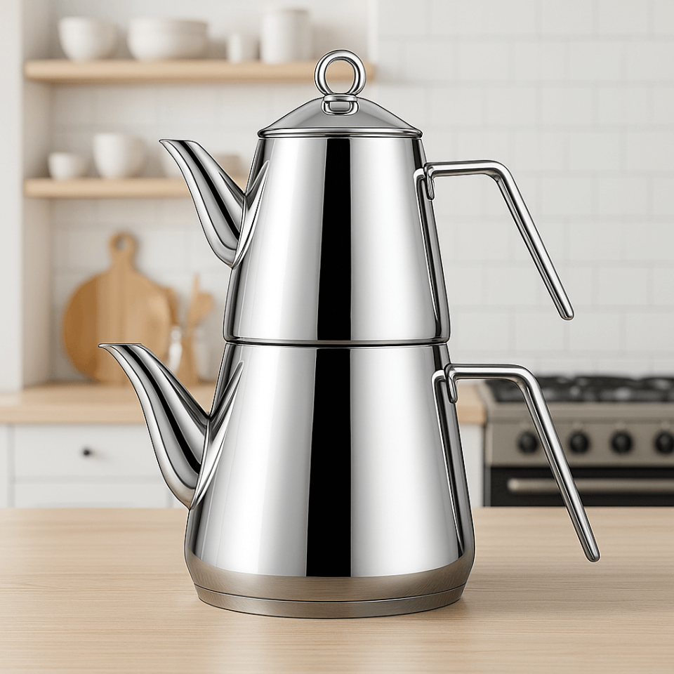 304 Çelik Çaydanlık Takımı