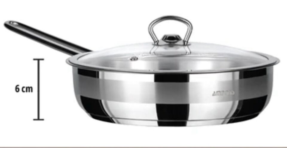 ÇELİK TENCERE & TAVA 32 CM 34 CM 36 CM 3'LÜ SET