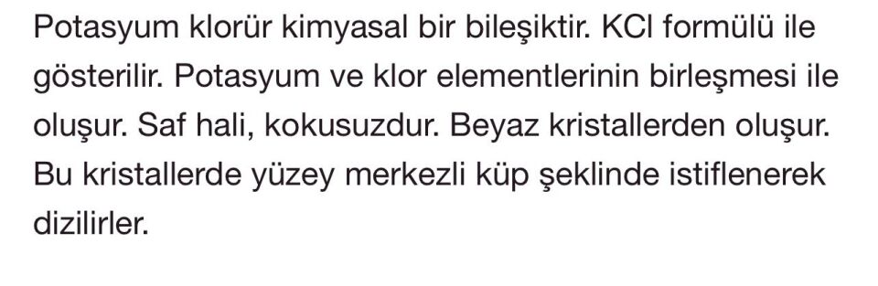 KCL (Potasyum Klor) Alman