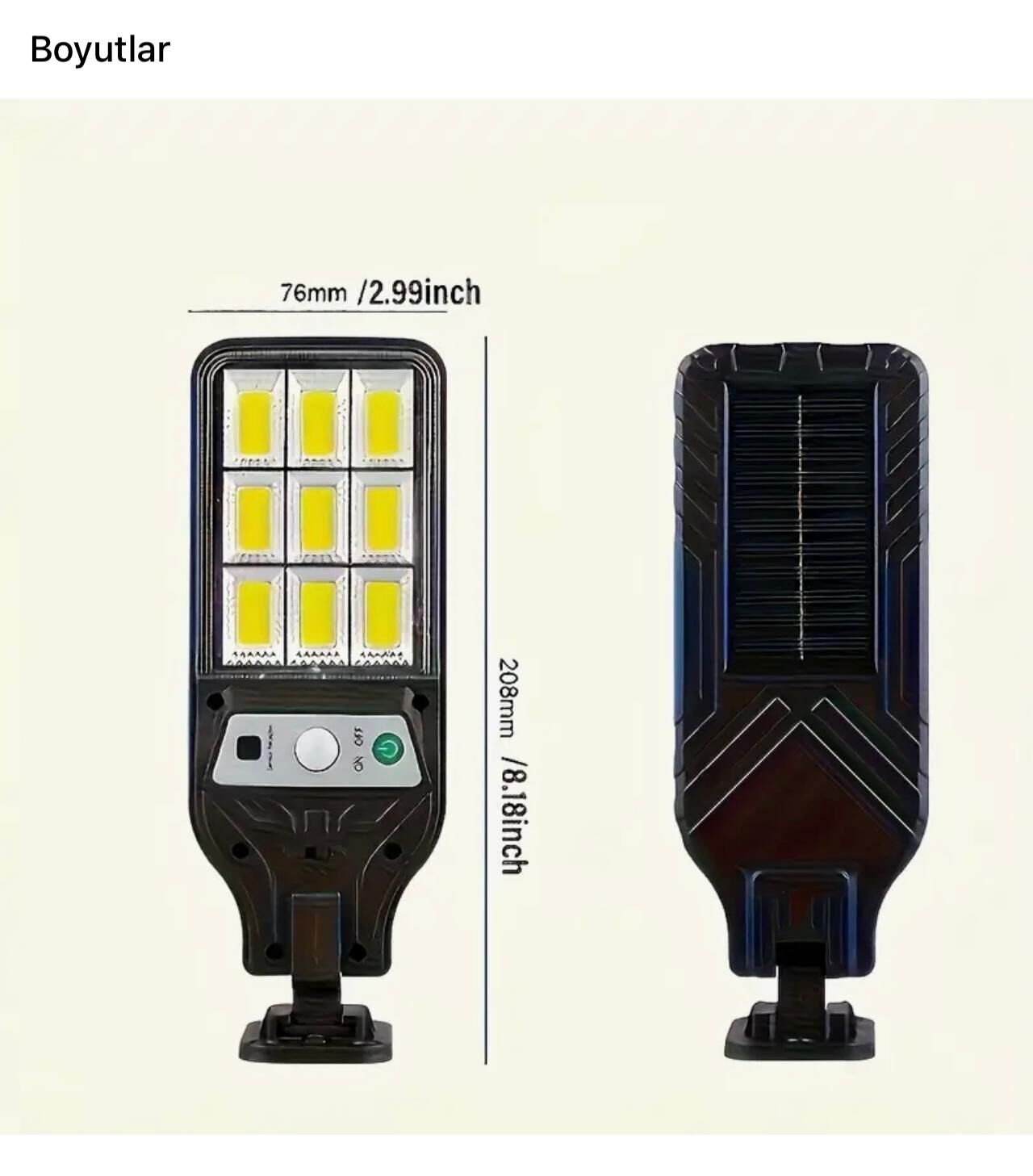 Solar Photocell Akıllı Duvar & Bahçe Aydınlatma Armatürü