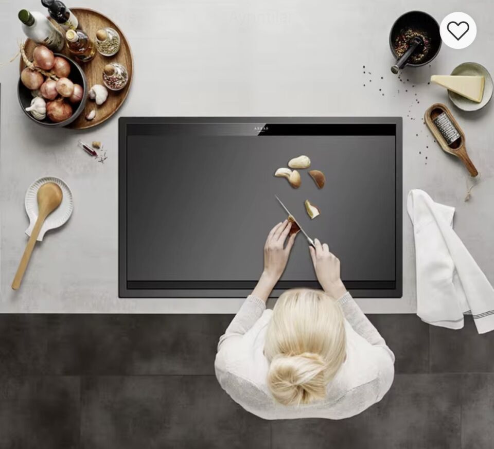 Ultrasonik Akıllı Evye Uzaktan Kumandalı Kapaklı Orta Boy