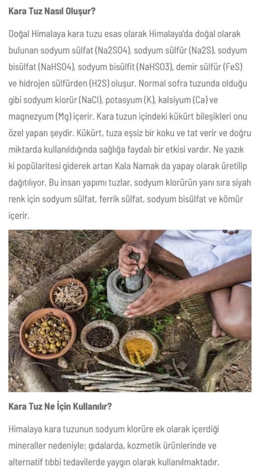 Kara Tuz 125 Gram Kendinden Değirmenli