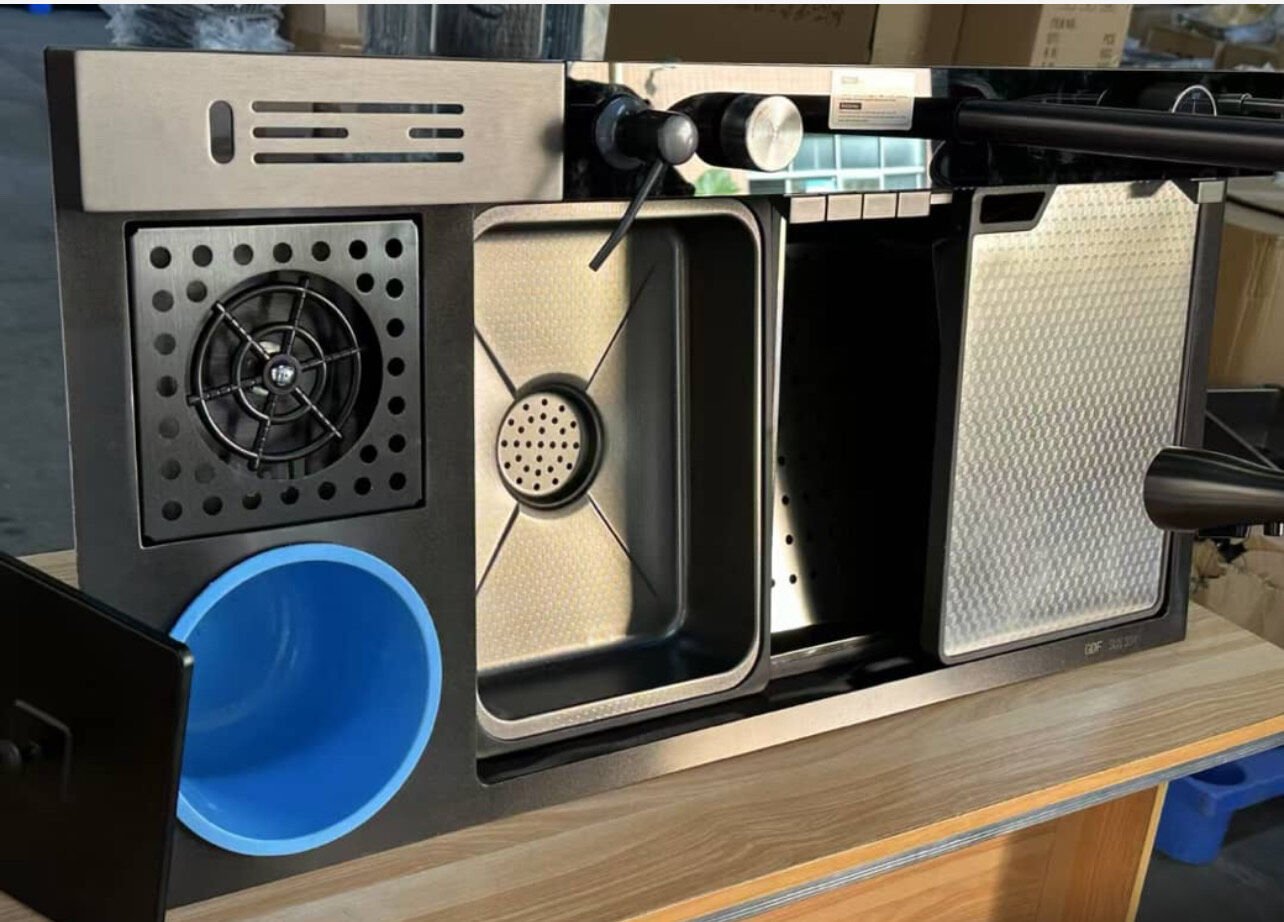 Dijital Ultrasonik Akıllı Evye – Ev ve İşyeri Kullanımı, Bıçak Tutucu Özellikli