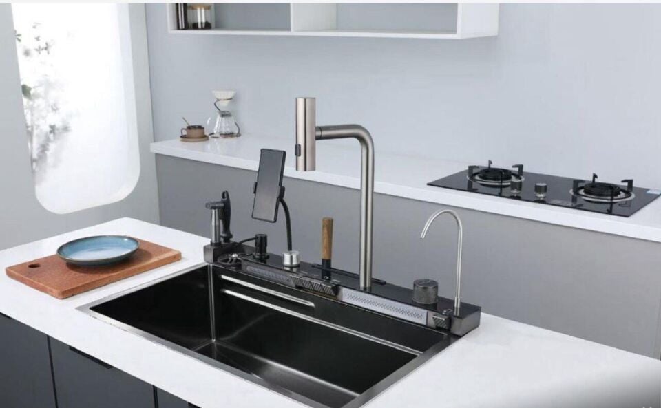 Dijital Çok Amaçlı 4 Tuşlu Akıllı Eviye – Ev ve İşyeri Uyumlu