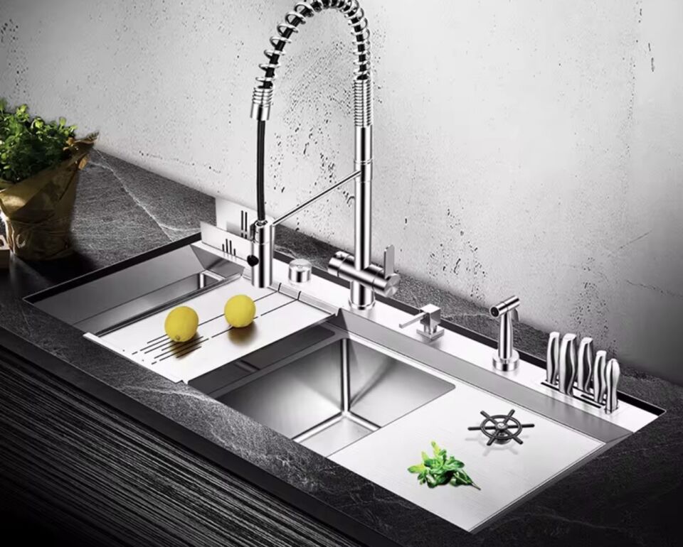 Otel ve Lokanta İçin Uzaktan Kumandalı Akıllı Kapaklı Eviye