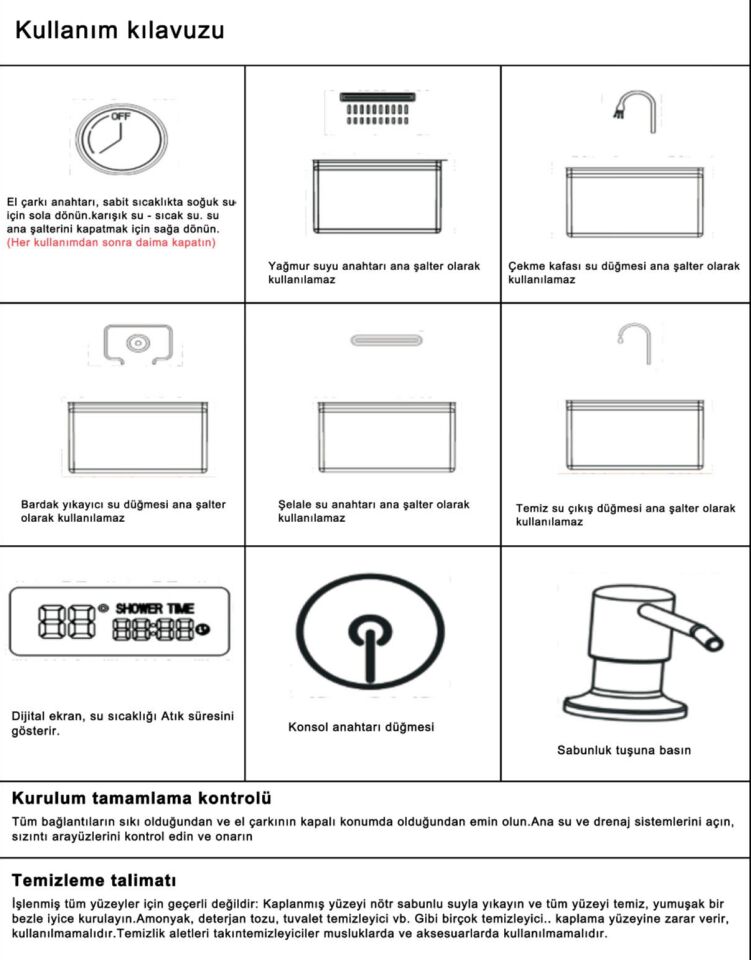 Çok Amaçlı Dijital Akıllı Evye – Ev, İşyeri ve Otel Kullanımına Uygun
