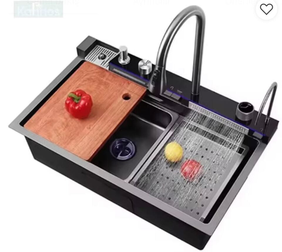 Çok Amaçlı 2 Tuşlu Akıllı Evye – Ev ve İşyeri Kullanımına Uygun