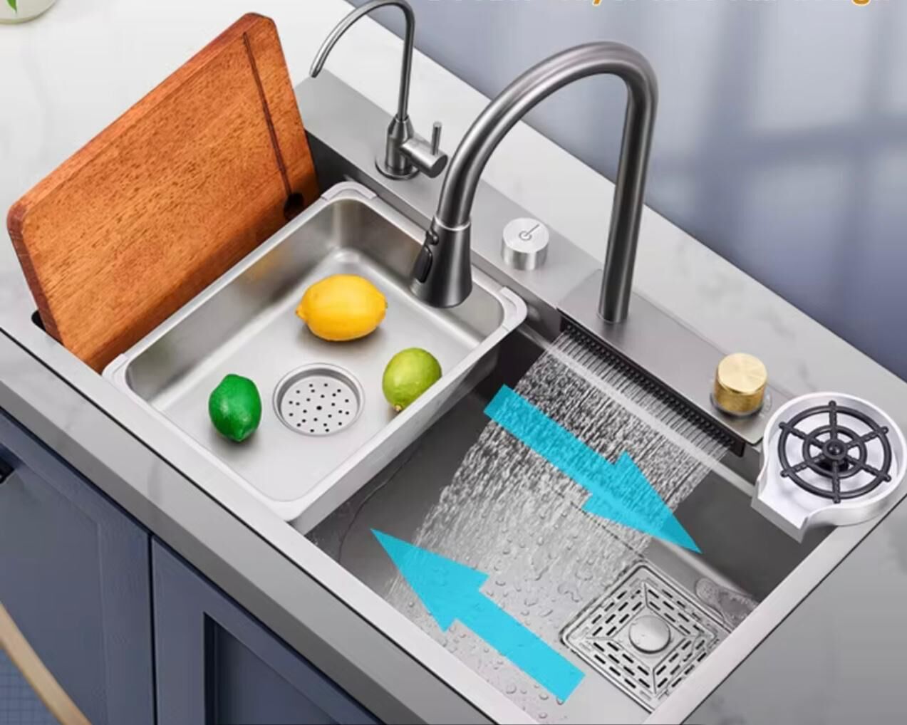 Ultrasonik Dijital Akıllı Evye – Otel, İşyeri ve Lokanta Kullanımına Uygun