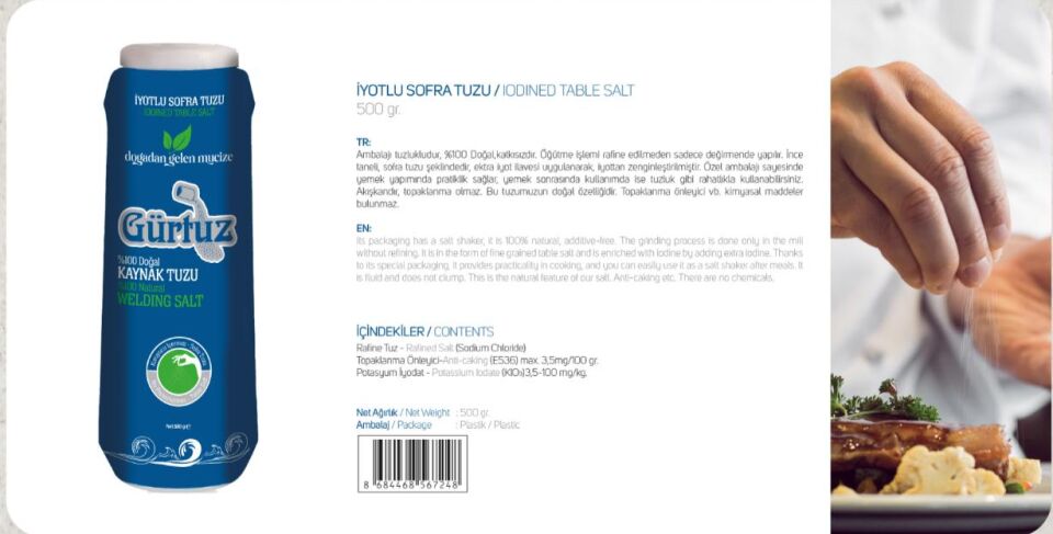 Gürtuz İyotlu Kaynak Tuzu 500 Gram