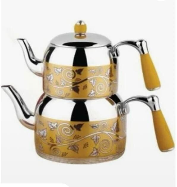 304 310 316 KALİTE GÜRÇELİK ÇAYDANLIK TAKIM 1.7 LİTRE 2.2 LİTRE