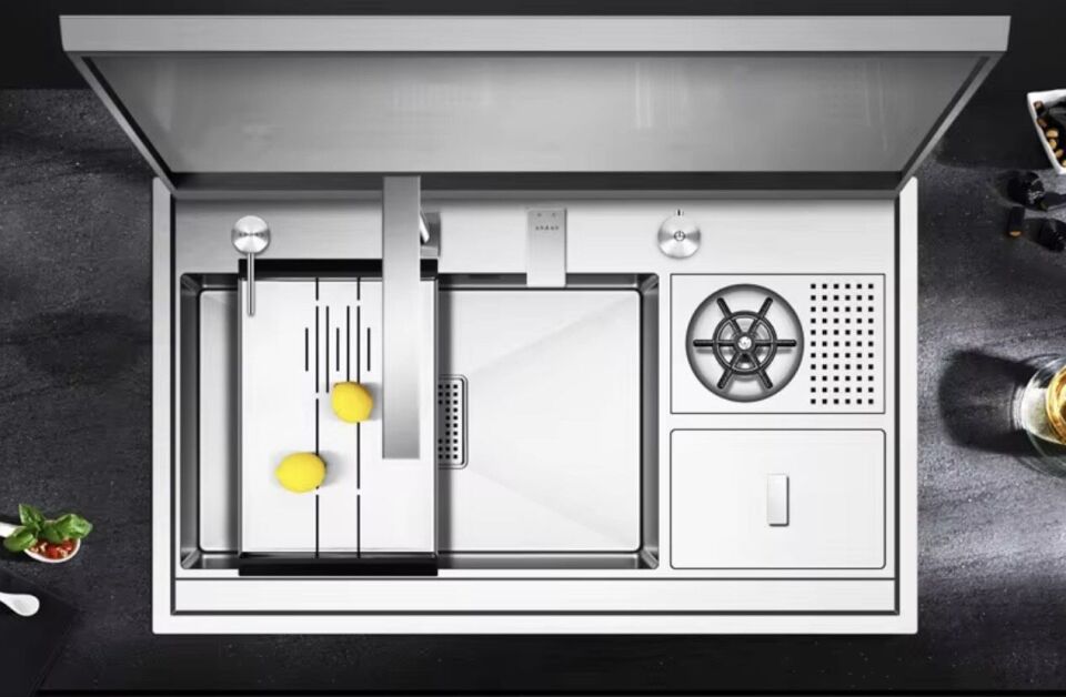 Uzaktan Kumandalı Akıllı Kapaklı Eviye Otel, Lokanta ve Sanayi İçin