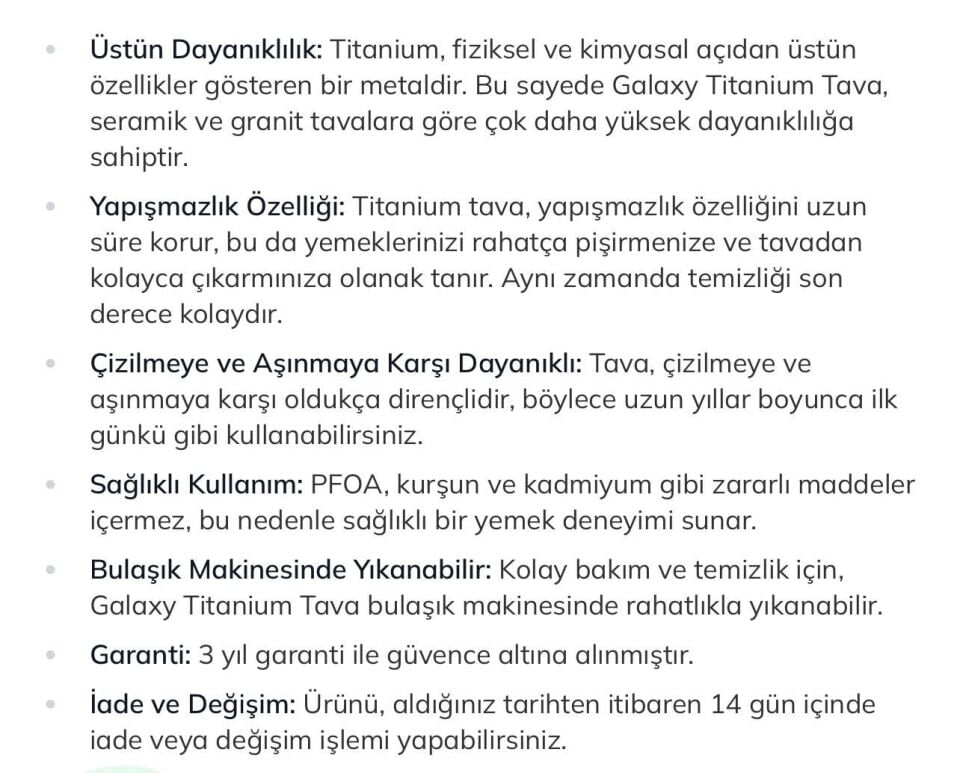 304 PASLANMAZ ÇELİK TAVA 36 CM