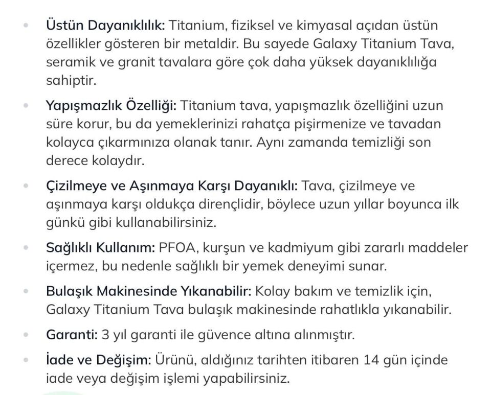 304 PASLANMAZ ÇELİK TAVA 36 CM